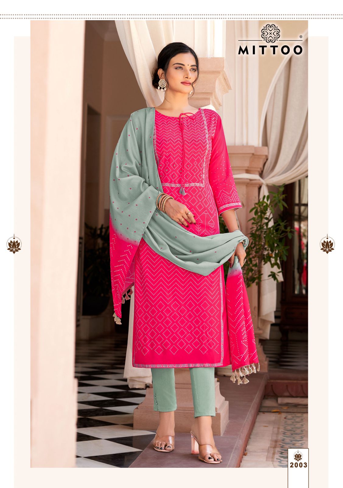 Sofia By Mittoo 2001 To 2004 Rayon Printed Kurti With Bottom Dupatta Wholesale Shop In Surat
